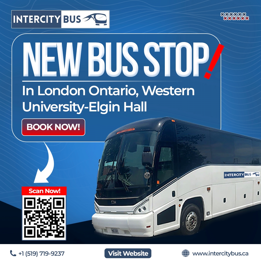 Intercity - 🚏 𝗦𝘁𝗮𝗿𝘁𝗶𝗻𝗴 𝗦𝗼𝗼𝗻 𝗡𝗲𝘄 𝗕𝘂𝘀 𝗦𝘁𝗼𝗽 𝗶𝗻 𝗟𝗼𝗻𝗱𝗼𝗻, 𝗢𝗻𝘁𝗮𝗿𝗶𝗼 – 𝗪𝗲𝘀𝘁𝗲𝗿𝗻