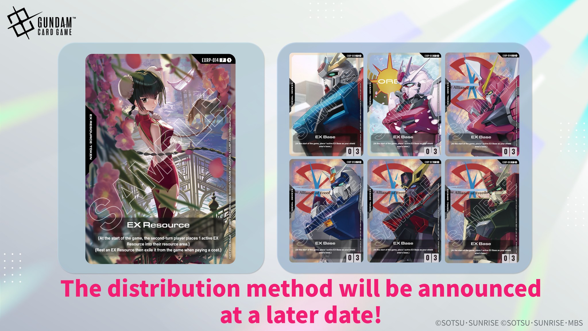 Gundam Card Game promo cards sneak peek