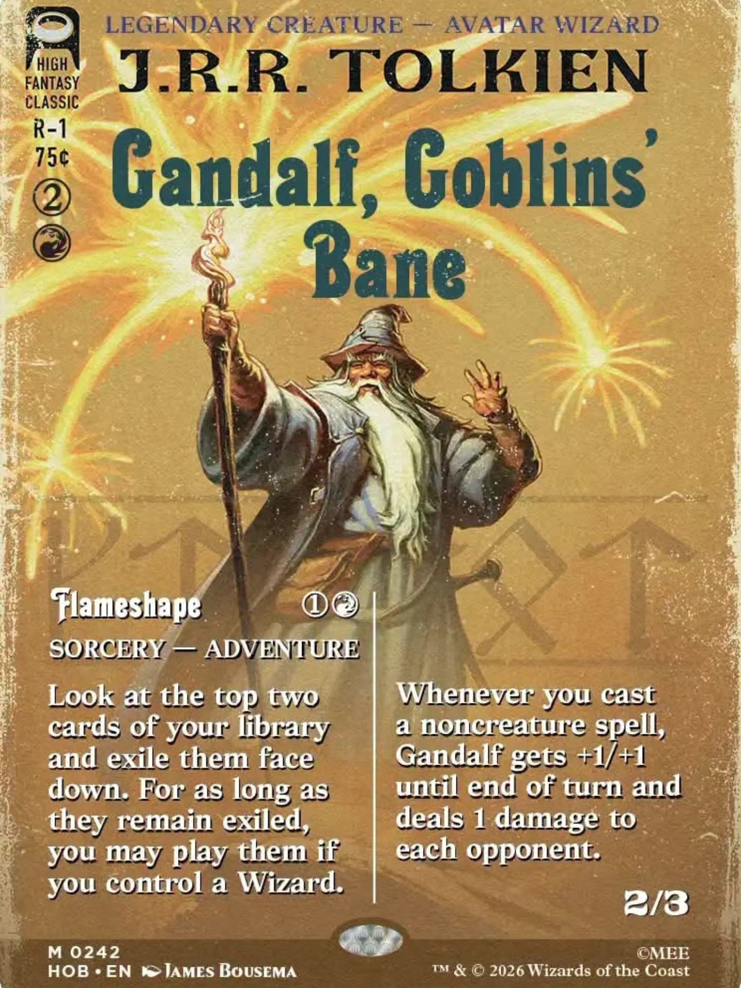 MTG The Hobbit Book Cover Cards Showcase Thorin Mountain-king