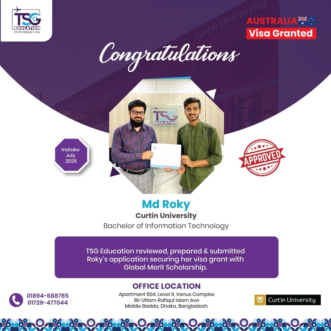 TSG Education - 🎉 Australia Student Visa Granted🎉... | Facebook