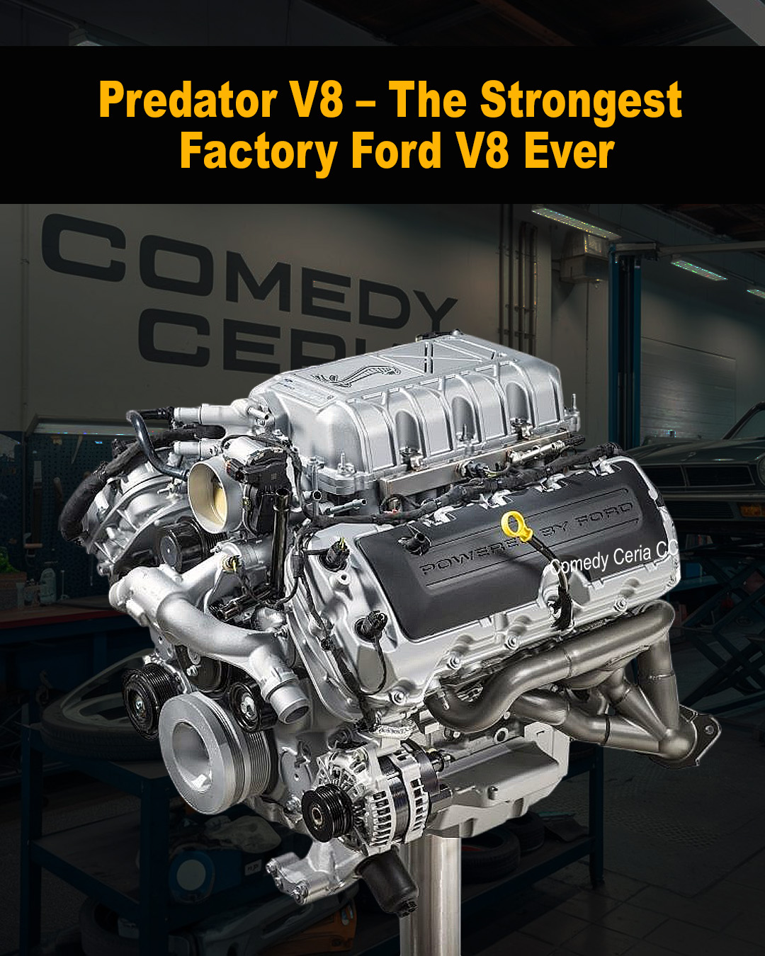 IcemanCollections Ford Predator V8 Supercharger Engine – 1/25 Scale Model