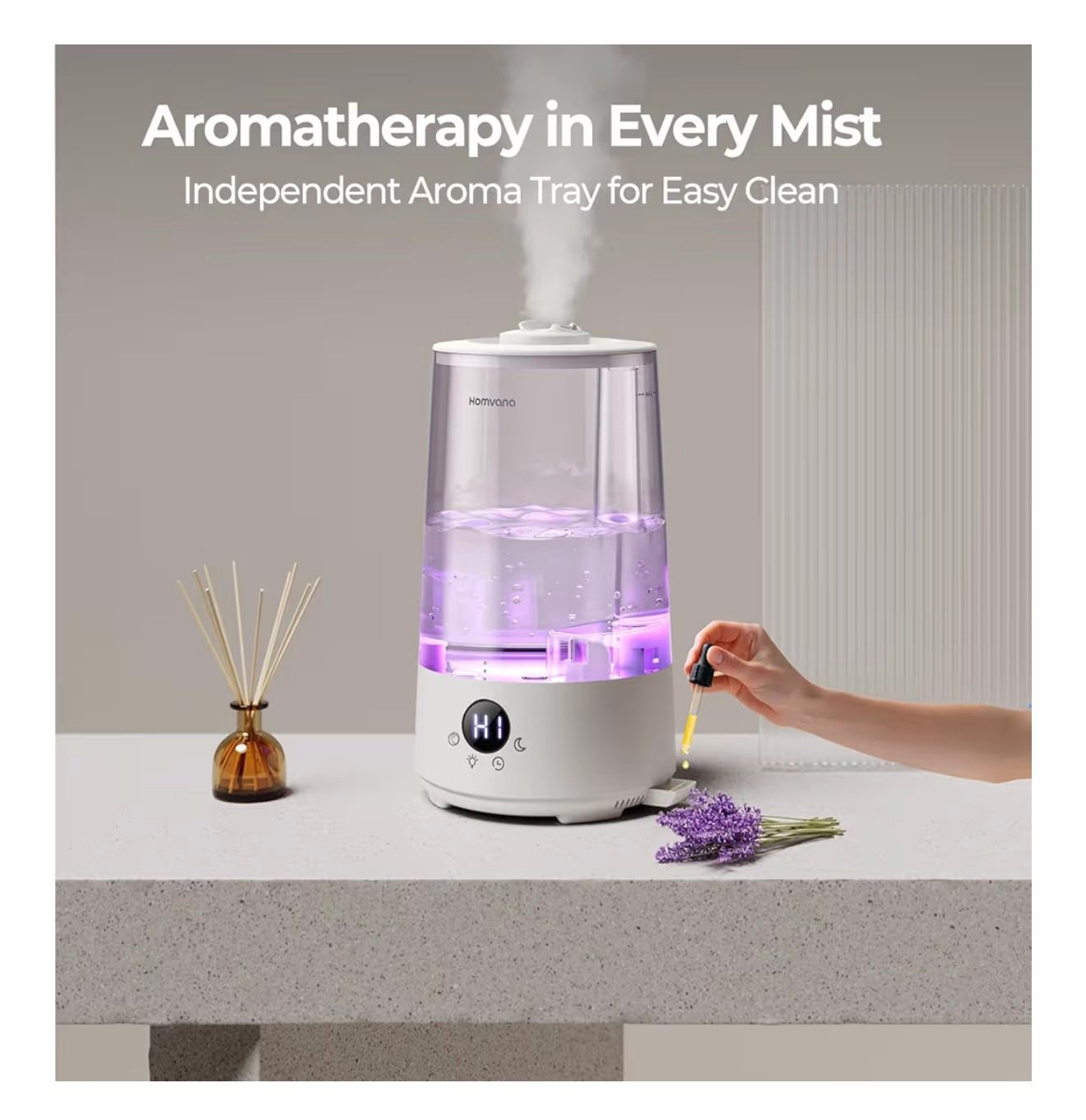 Homvana Humidifiers for Bedroom Home| SUN 215‼️ ⬆️ BIDS WILL  display picture 1