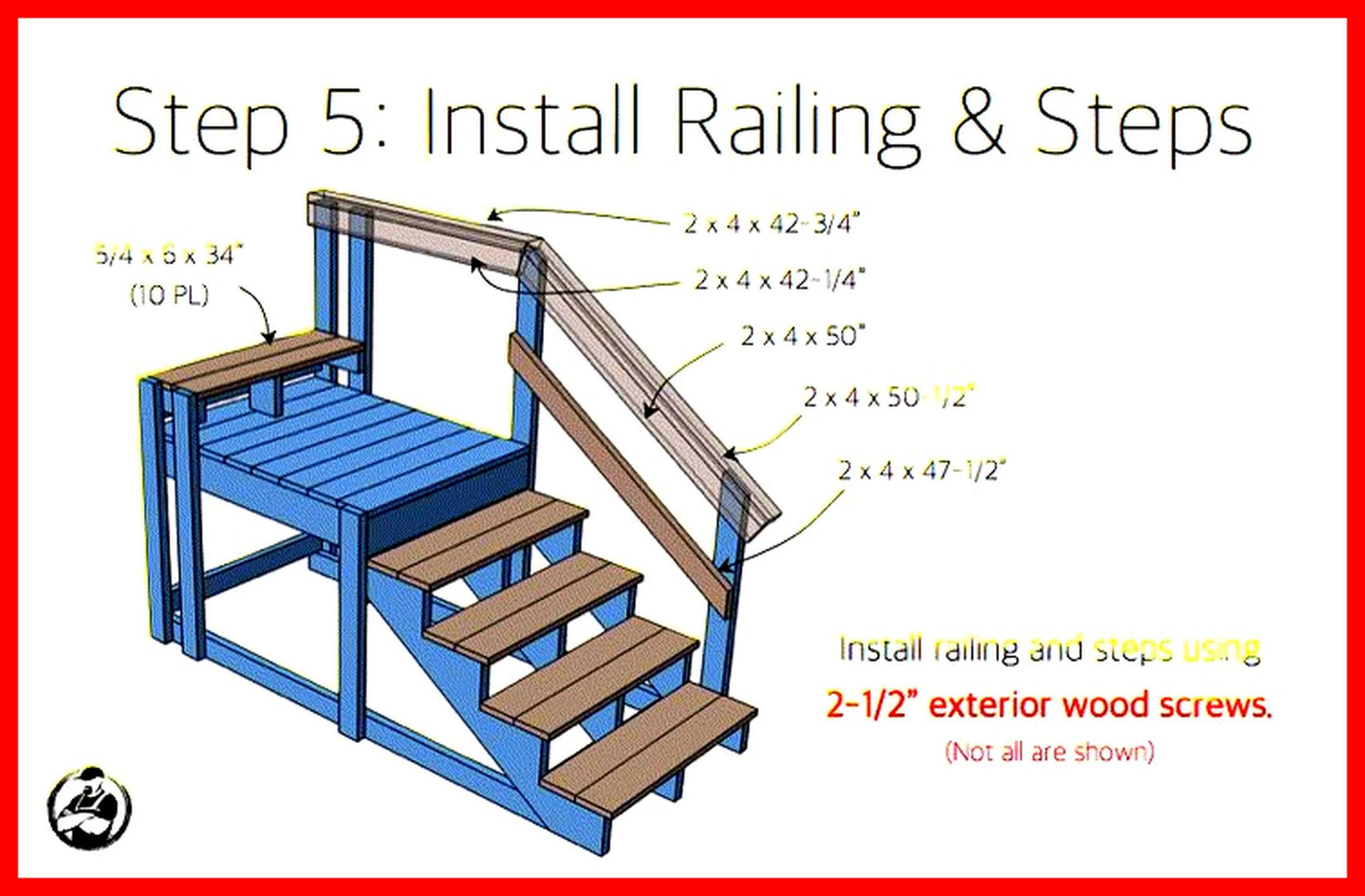 DreamSpace - 🛠️ Step 5: Installing Railings & Steps for Your Deck This ...