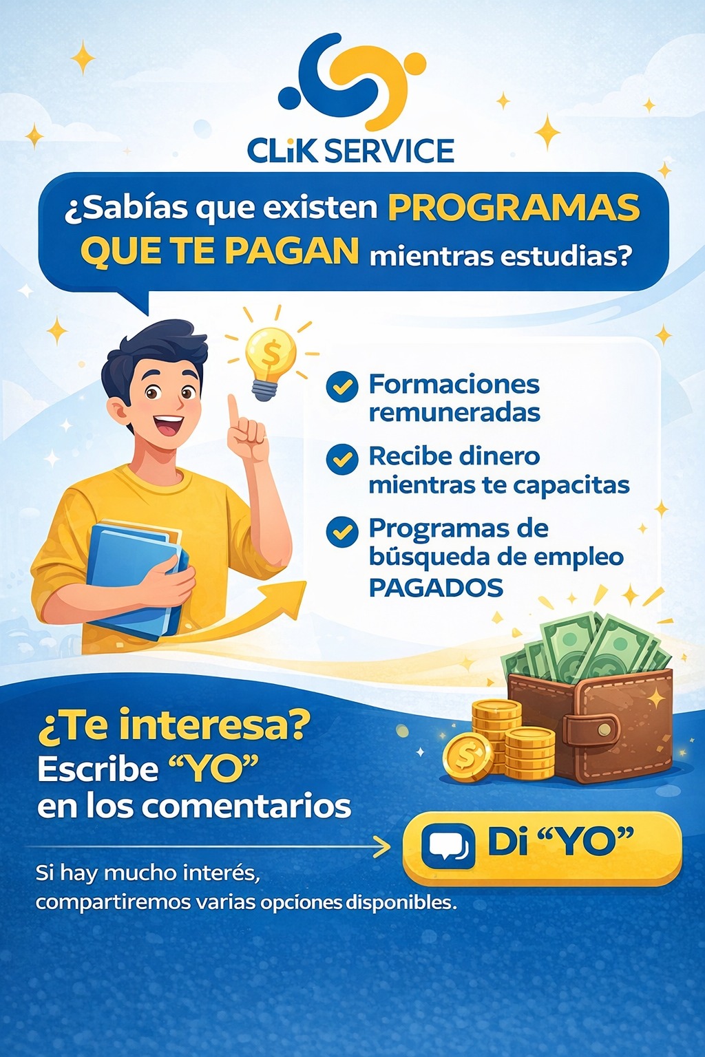 Clik Service - 💡 ¿Sabías que existen programas que te... | Facebook