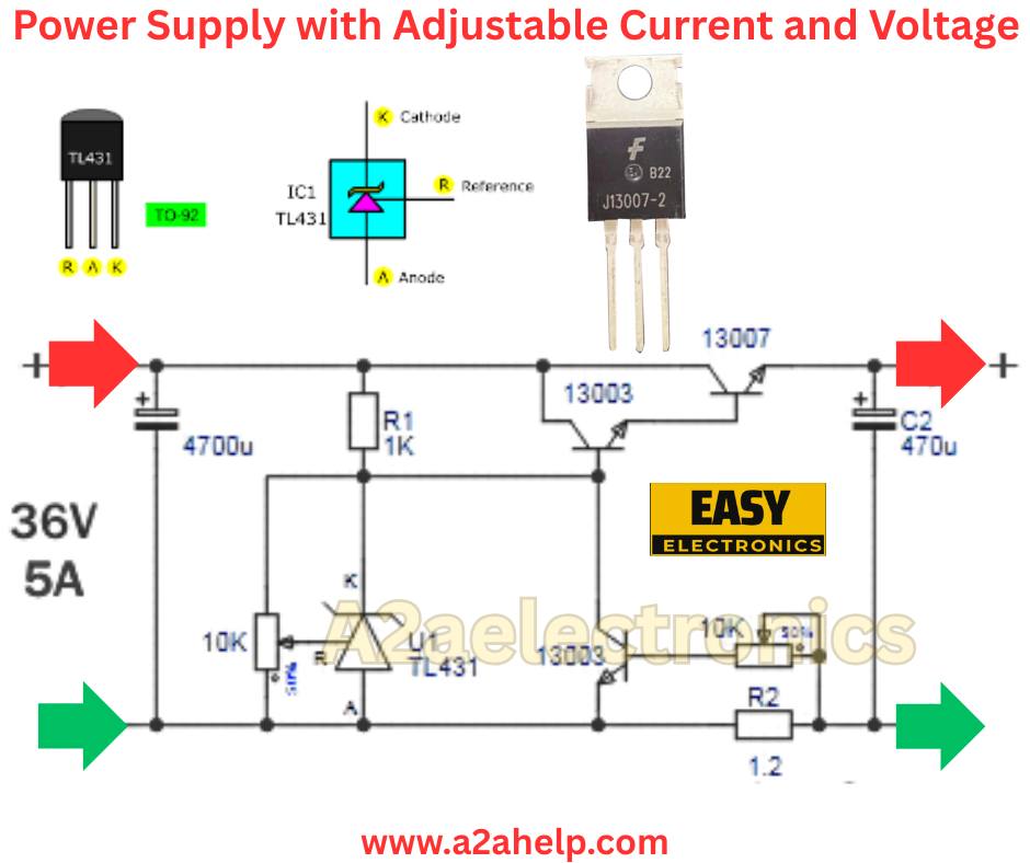 A2aelectronics - Power Supply with Adjustable Current and Voltage # ...