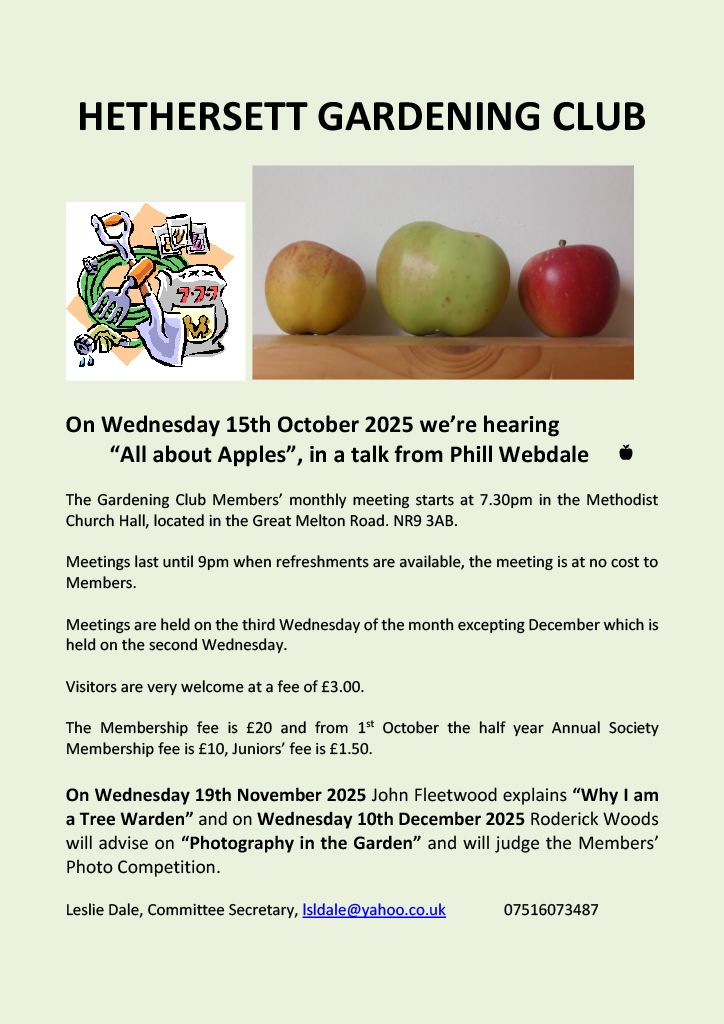 Hethersett Gardening Club | Hethersett