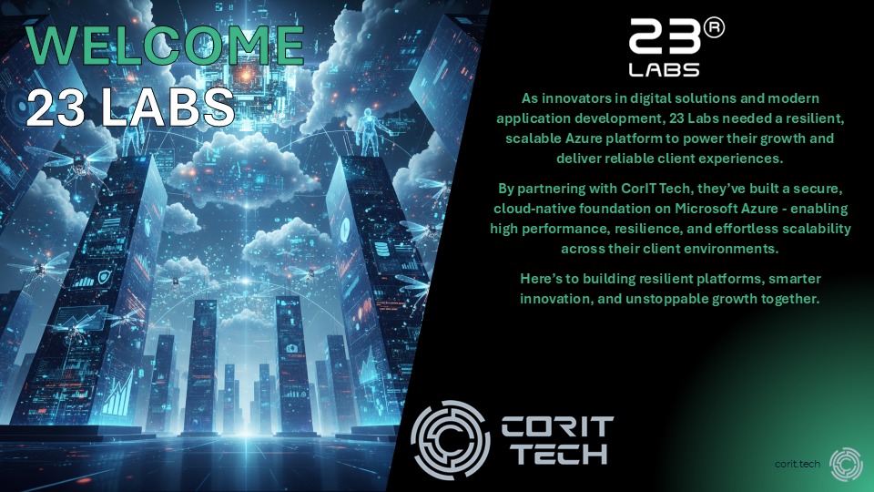 CORIT - 🚀 Exciting news! We’re thrilled to welcome 23 Labs to CorIT ...
