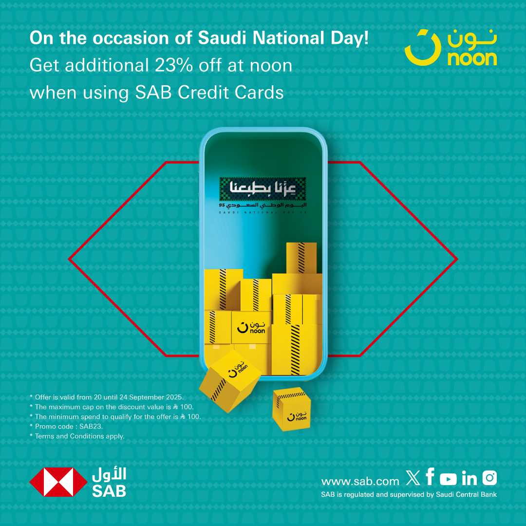 SAB - Get additional 23% off at noon when using SAB Credit... | Facebook