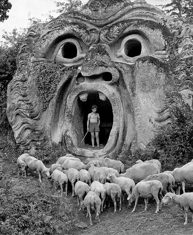 Old - In 1952, the enigmatic landscape of Bomarzo’s Sacro Bosco, or ...