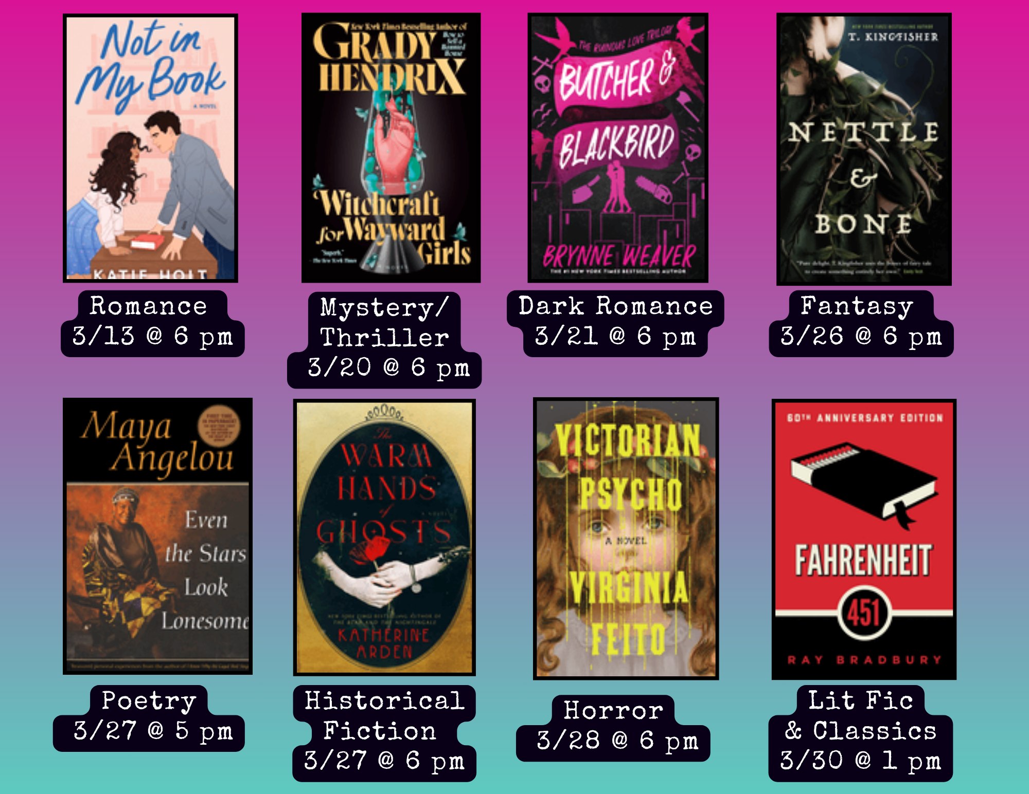 Here's an overview of our March... - Book Bar - Palmyra, PA