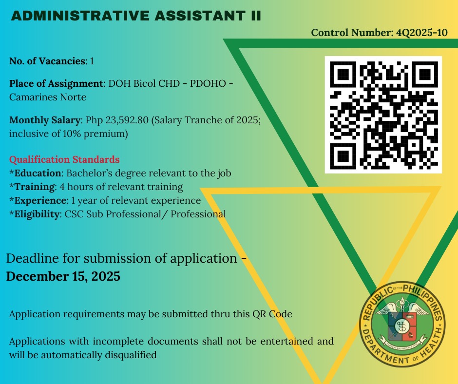 DOH Bicol... - DOH Bicol CHD Human Resource Management Unit