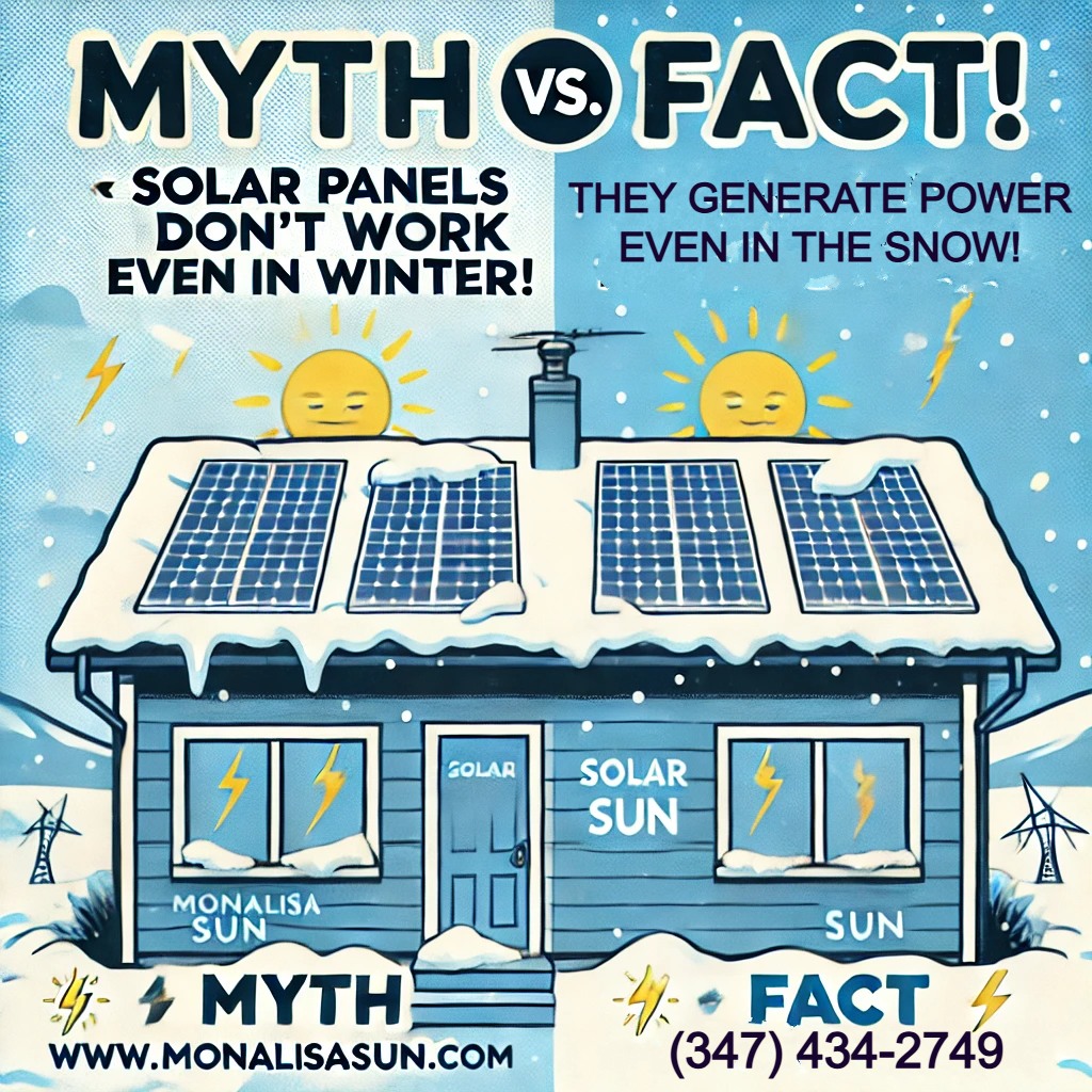 Monalisa - 🚨 Solar Myth-Busting! 🔍⚡ ️ MYTH: Solar panels don’t work in ...