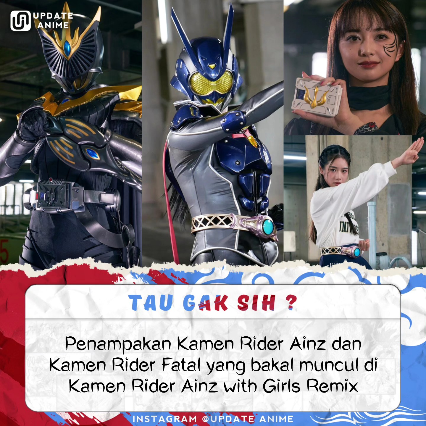 Update - Inilah penampakan Kamen Rider Ainz (diperankan oleh Amane ...