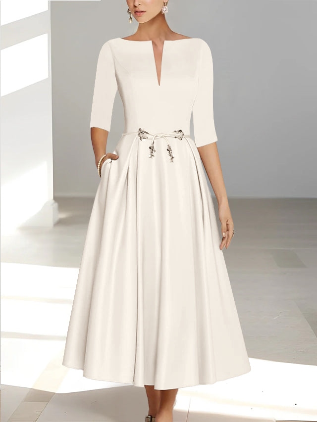 mother of the bride a line dresses uk A-Line/Princess Half Sleeves Ankle Length & Groom With Pockets https://mondressy.co.uk/collections/mother-of-the-bride- dresses/products/a-line-princess-half-sleeves-ankle-length-mother-of-the- bride-dresses-with-pockets Swatch:#fff0b2 The dress is adorned a line black dress Size:Size 12