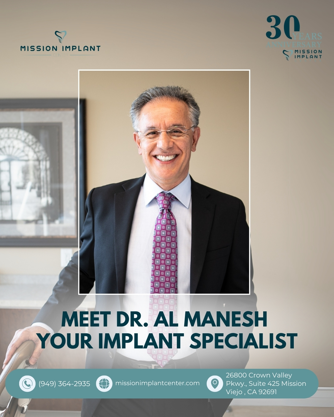 Mission - 👨‍⚕️ Meet Dr. Al Manesh! A leading expert in dental implants ...
