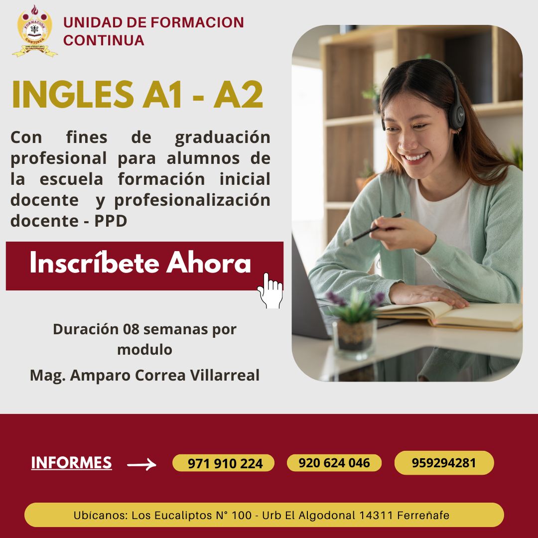 Unidad - ACREDITACIÓN DEL IDIOMA INGLES 🗣 Modulo A1 y A2 Fecha de ...