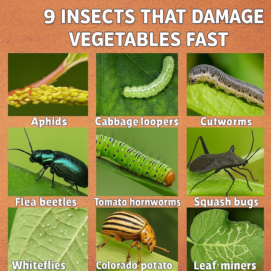 Sprout - 9 Insects That Can Quickly Damage Your Vegetable Garden Aphids ...