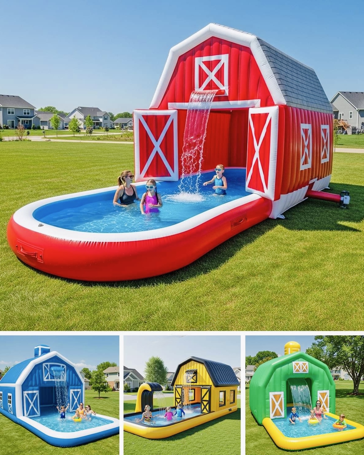 One More Chill - Absolutely loving these inflatable barn... | Facebook