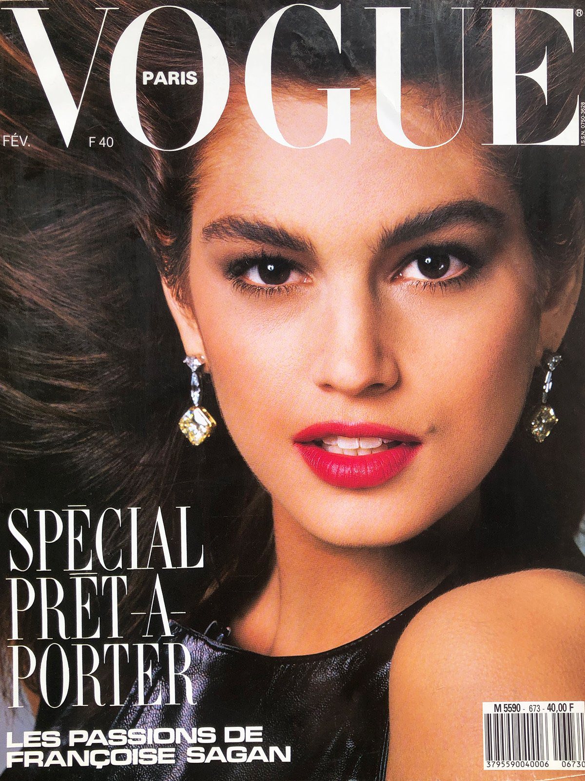 Cindy Crawford by Arthur Elgort for Vogue, March 1992.