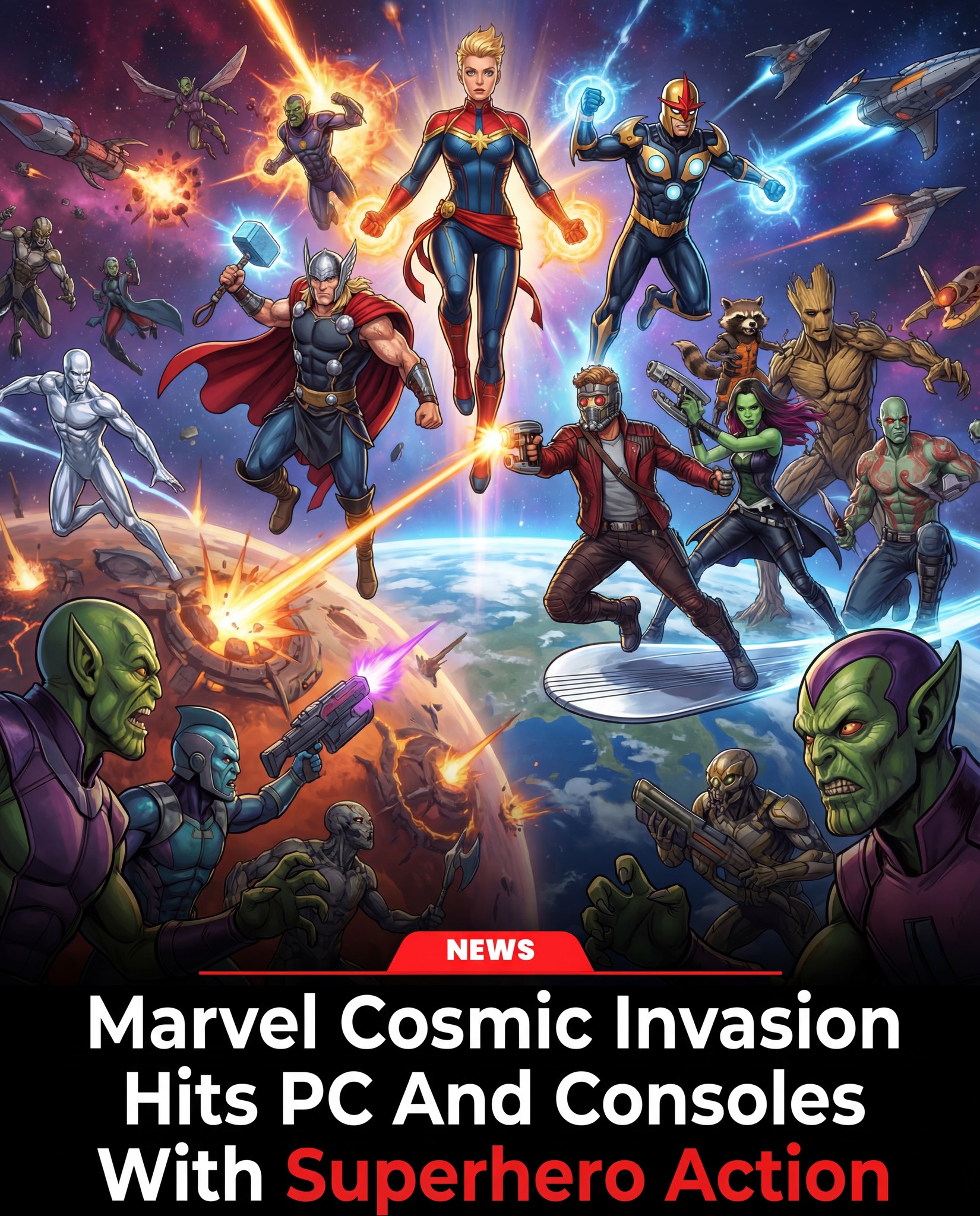 Suman - 🔥 MARVEL Cosmic Invasion Launches On PC And Consoles With ...