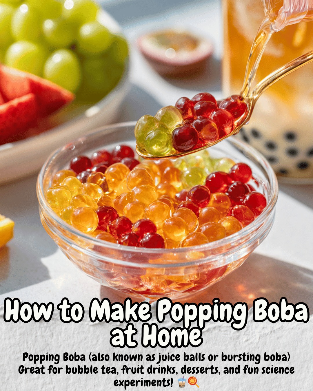 How to Make Popping Boba at Home... - Tasty Gastronomic | Facebook
