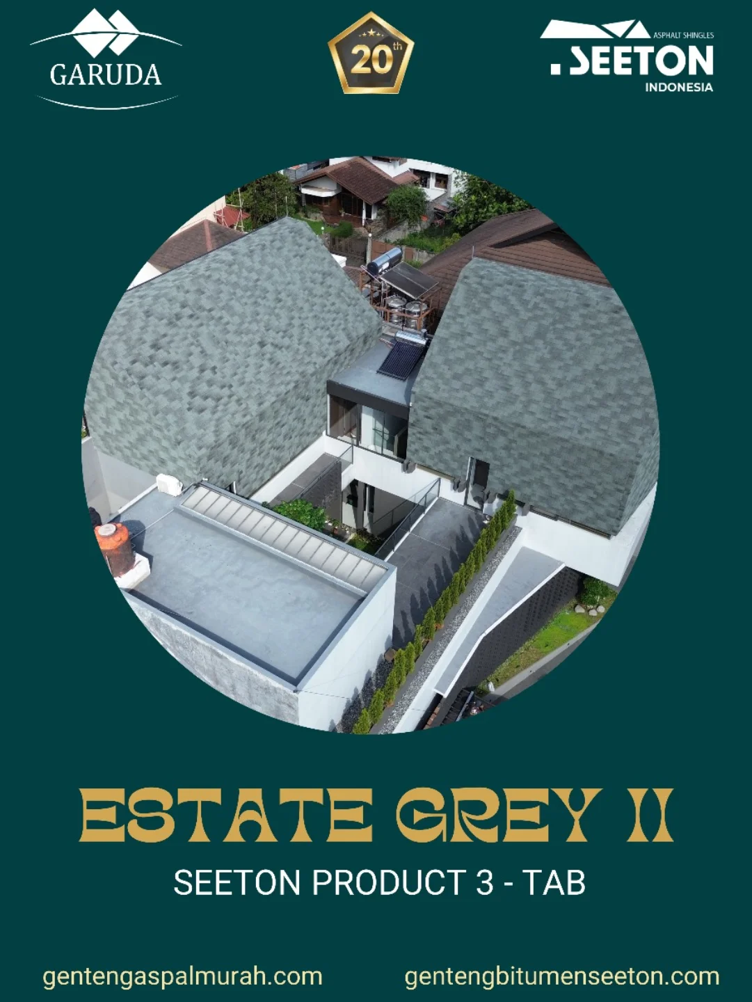 CV. - SEETON Type 3 Tab Estate Grey Gradasi menghadirkan nuansa tegas ...
