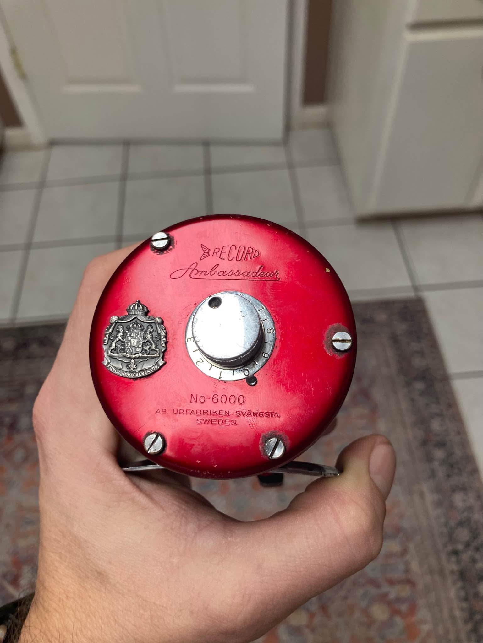 This vintage Abu Garcia Ambassadeur Record No. 50 is a classic