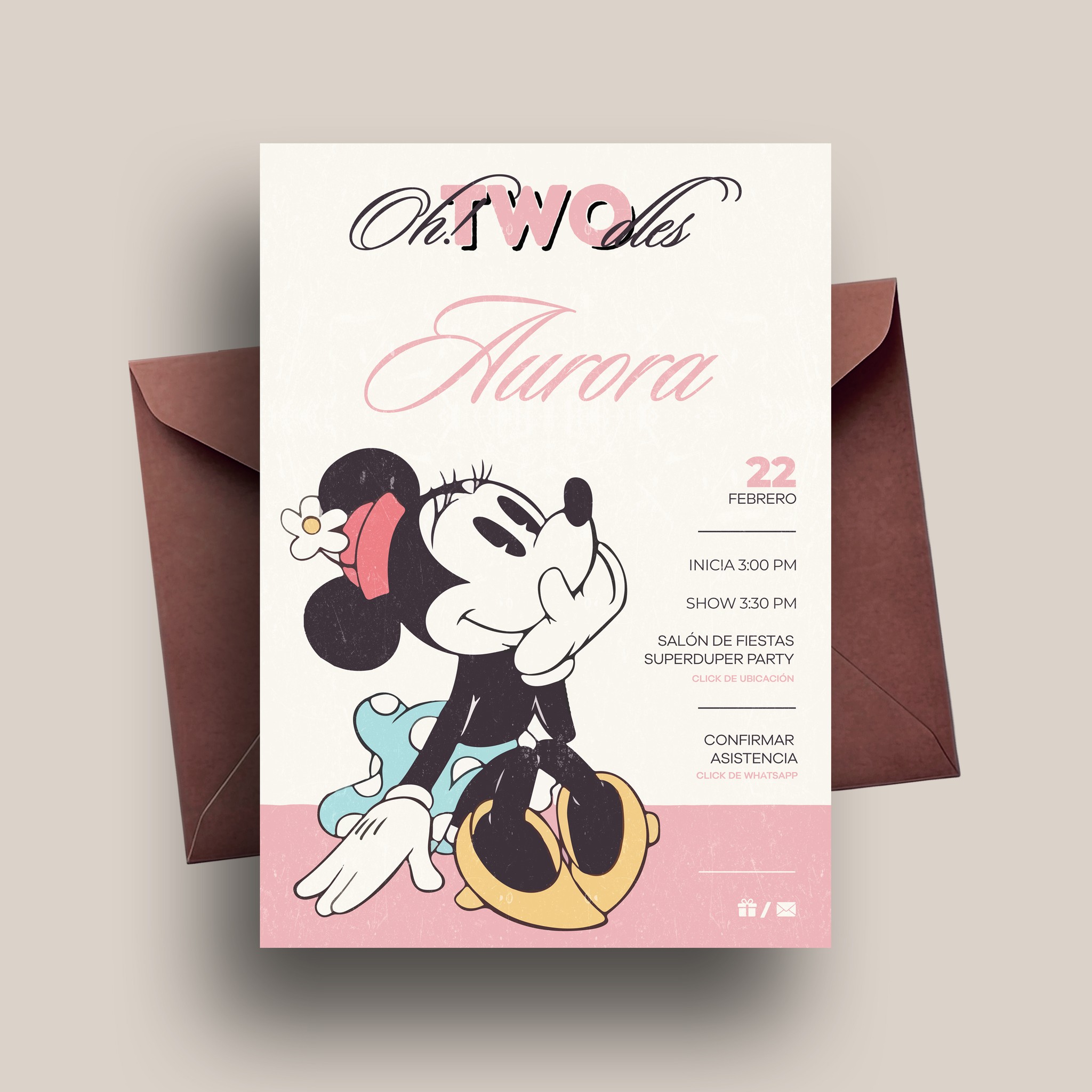pixigrama - Invitación Digital Minie ️ Complementa tu invitación con el ...