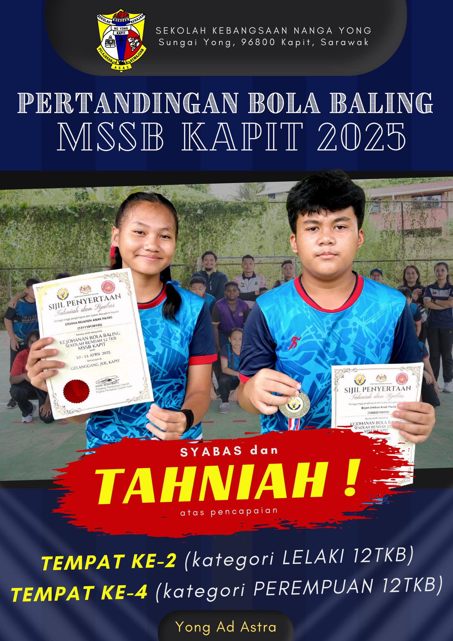🤾‍♂️PERTANDINGAN BOLA BALING MSSB... - SK Nanga Yong Kapit | Facebook
