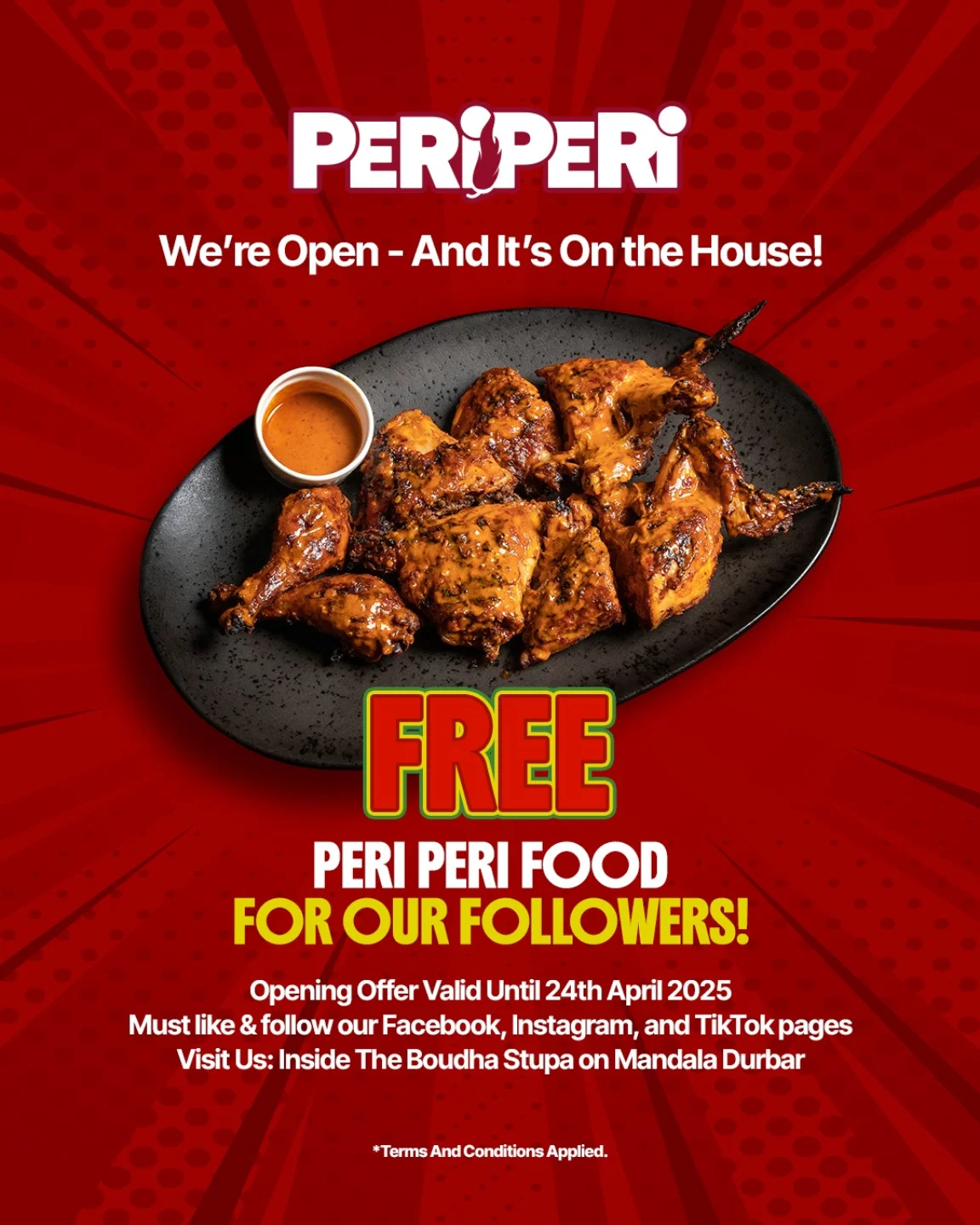 PeriPeri - 🔥 We’re Officially Open — And It’s On the House! 🔥 To ...