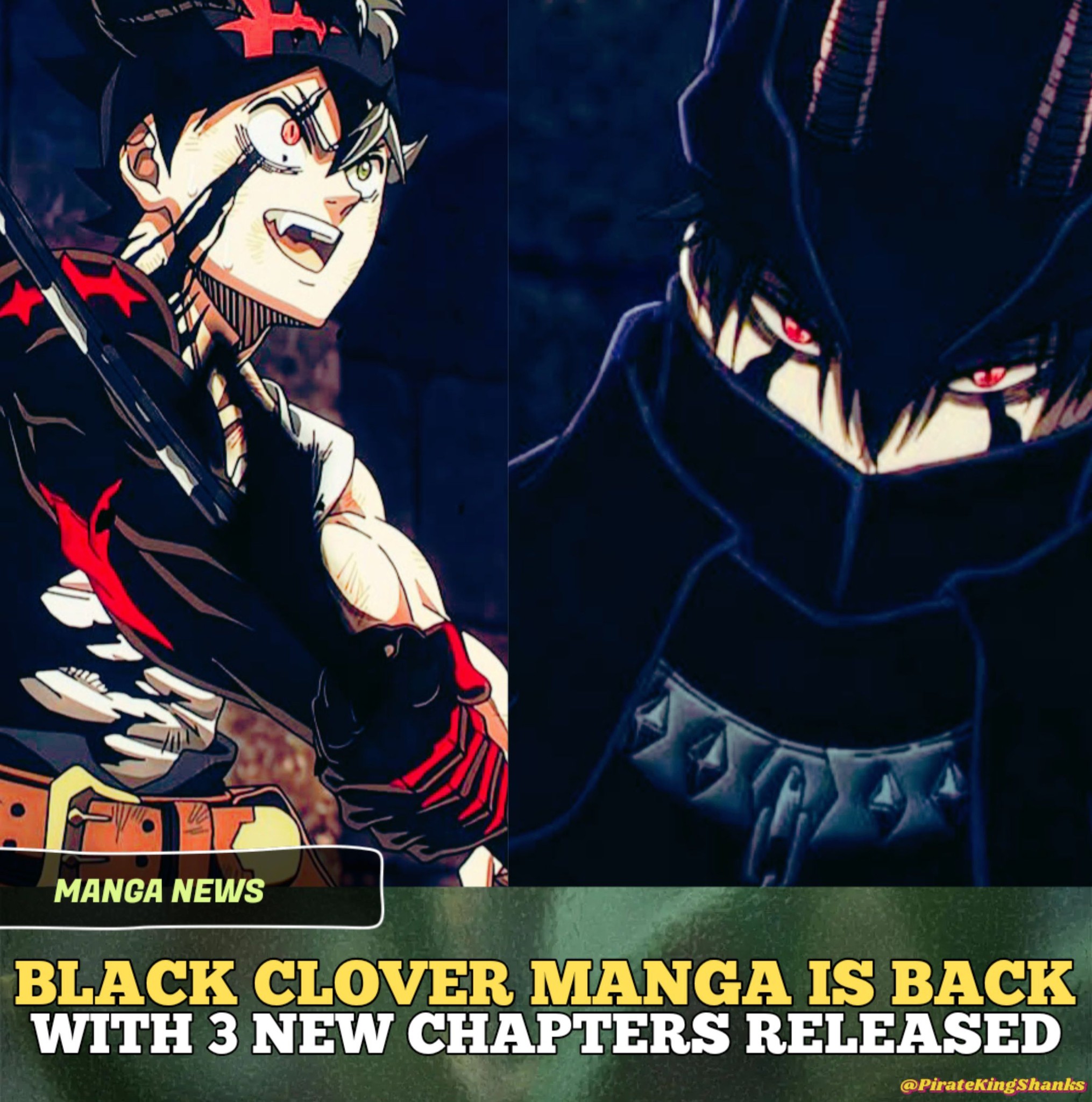 Black Clover released **three new... - Pirate King Shanks | Facebook