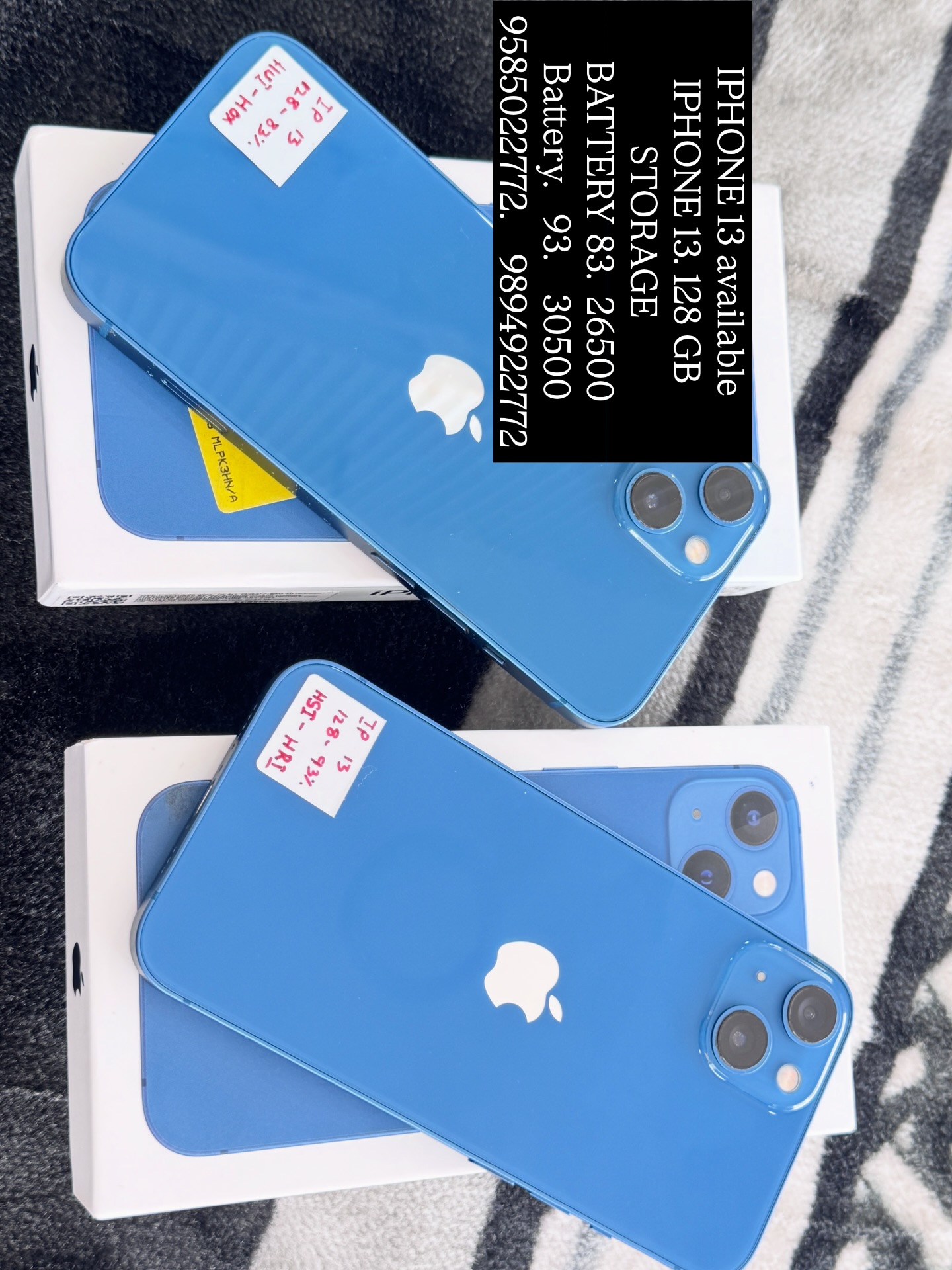 IPHONE 13 available IPHONE 13. 128 GB STORAGE BATTERY 83. 26500 