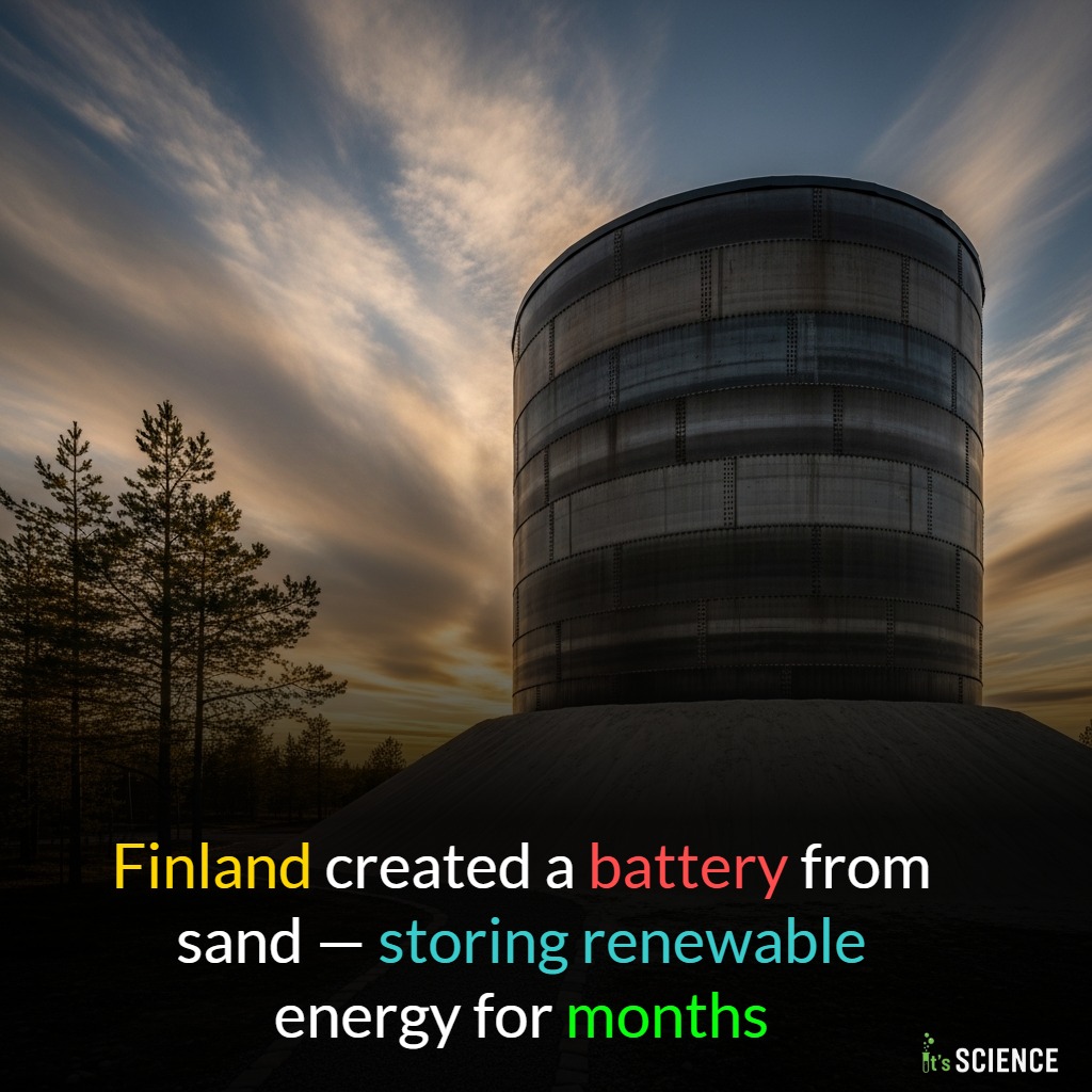 It's Science | Finland created a battery from sand — storing renewable ...