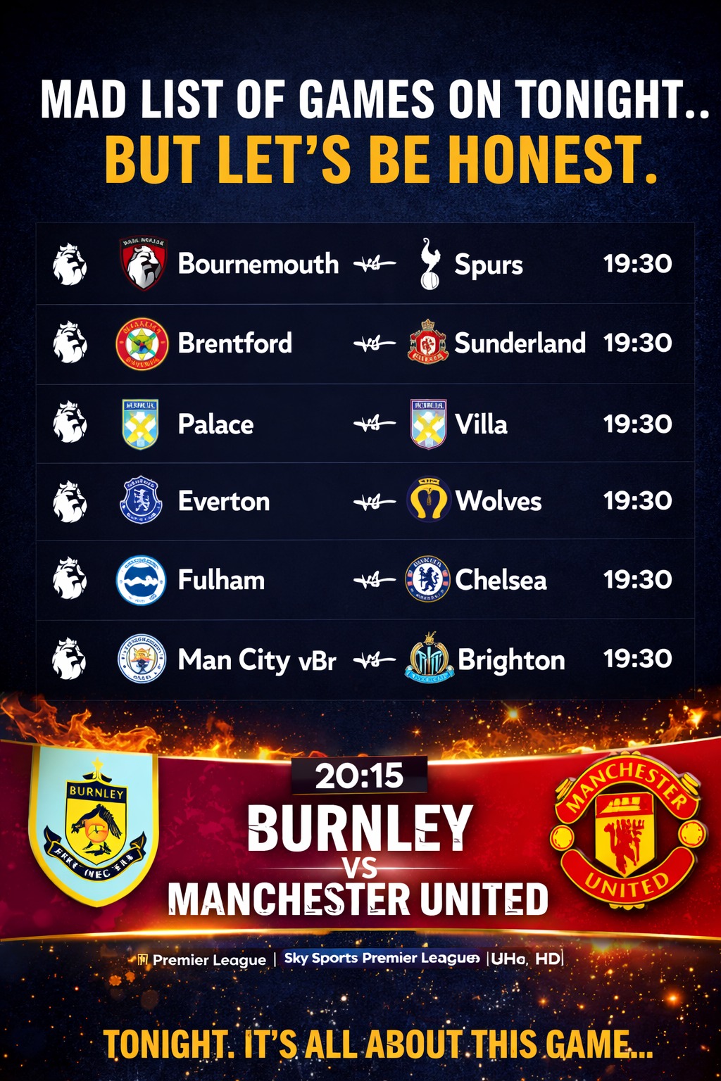 Bees - ⚽📺 MAD LIST OF GAMES ON TONIGHT… BUT LET’S BE HONEST 📺⚽ Yeah ...