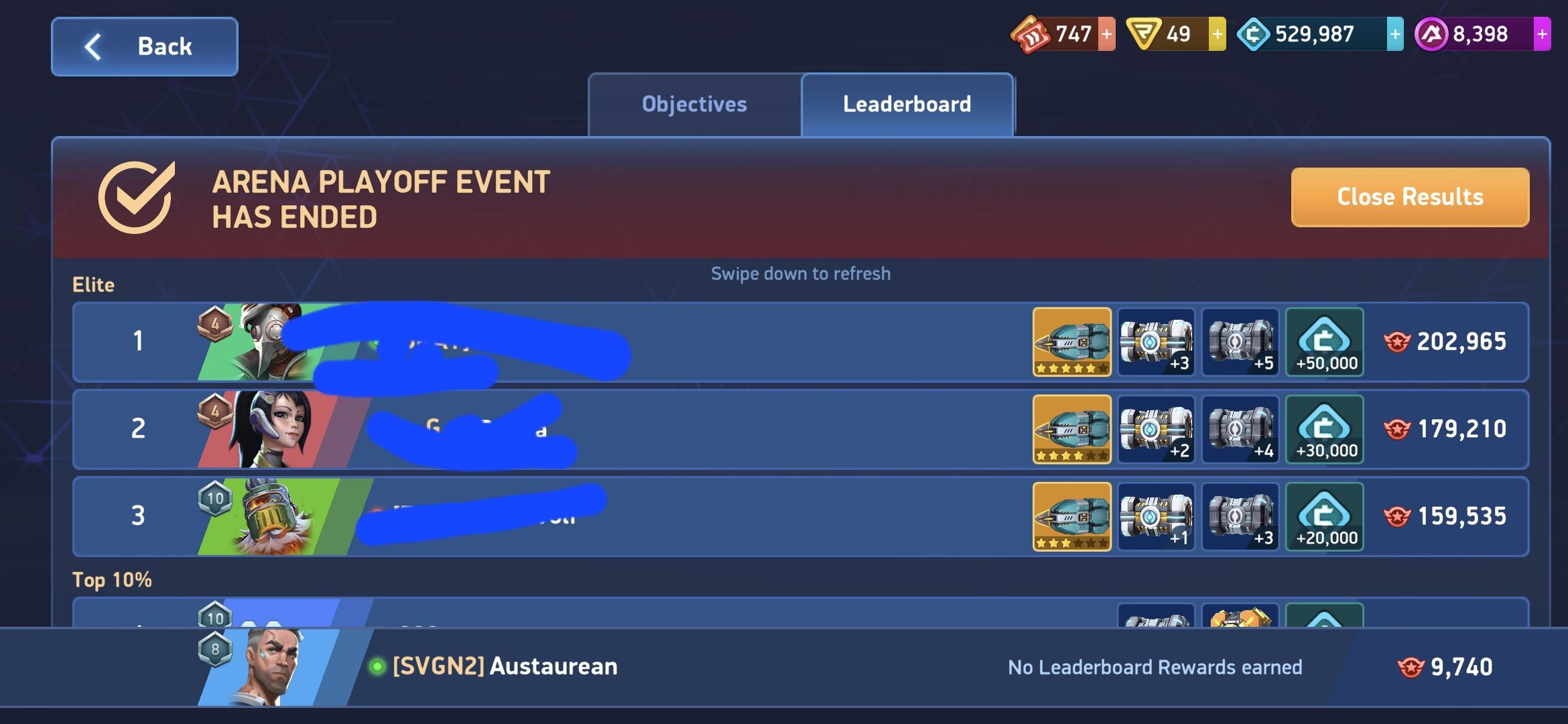 Mech Arena Playoff Bracket Results and Experiences