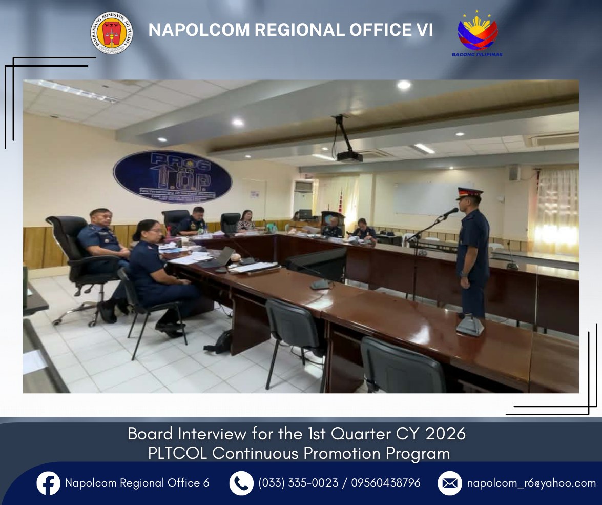 Napolcom Regional Office 6... - Napolcom Regional Office 6