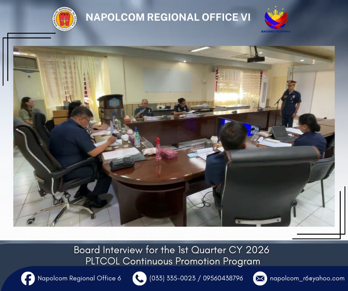 Napolcom Regional Office 6... - Napolcom Regional Office 6
