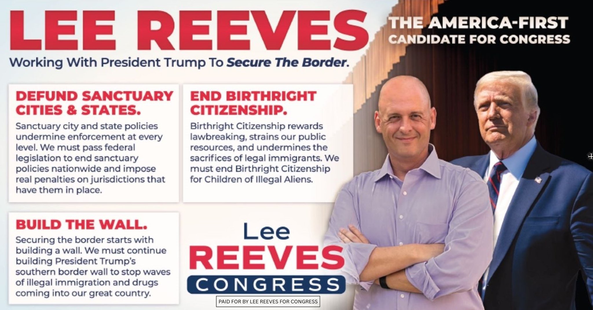 Lee Reeves will help President... - Lee Reeves for Congress | Facebook