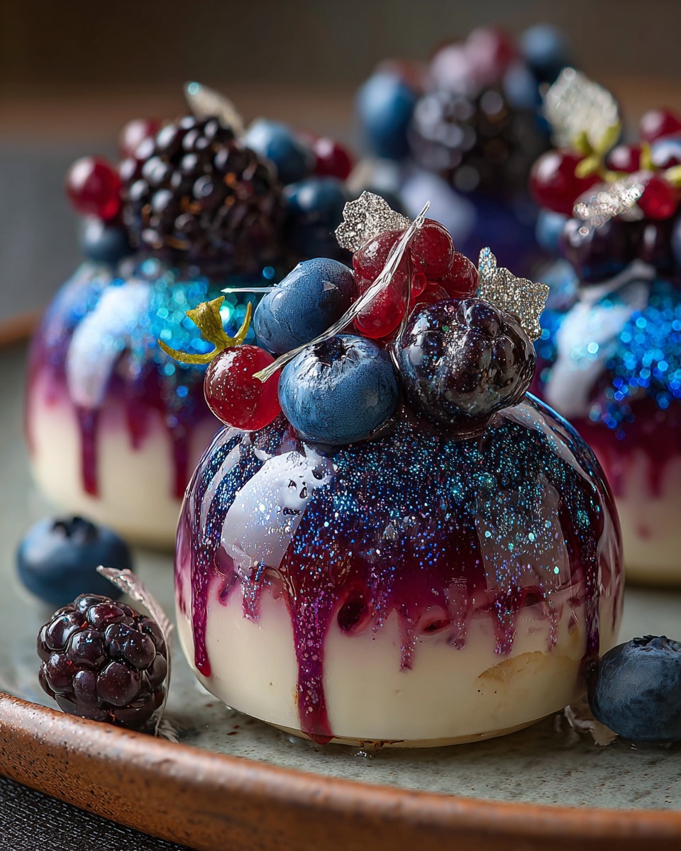 Vanilla berry prism mirror domes recipe