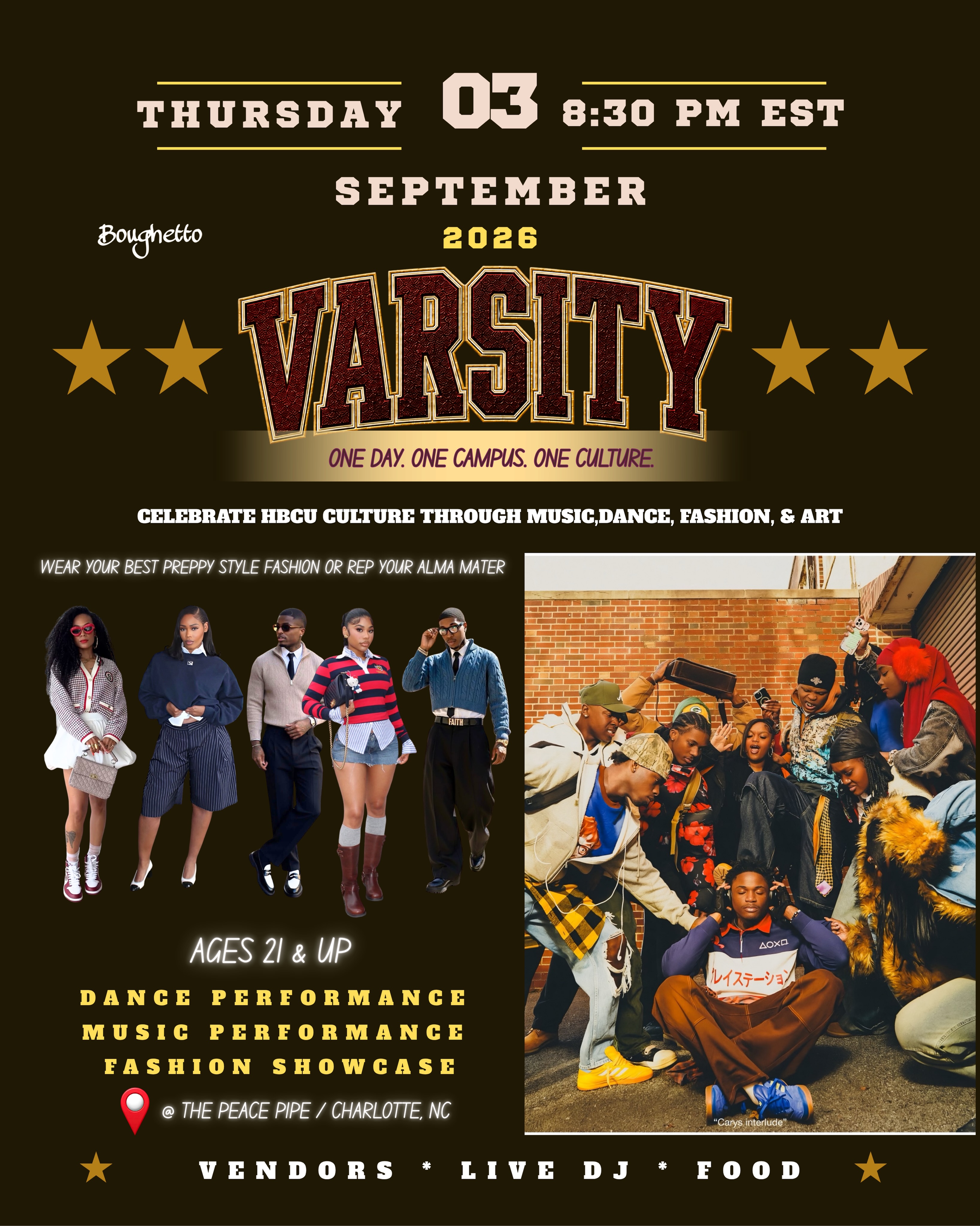 Varsity 2026: HBCU culture celebration in Charlotte, NC on September 3, 2026
