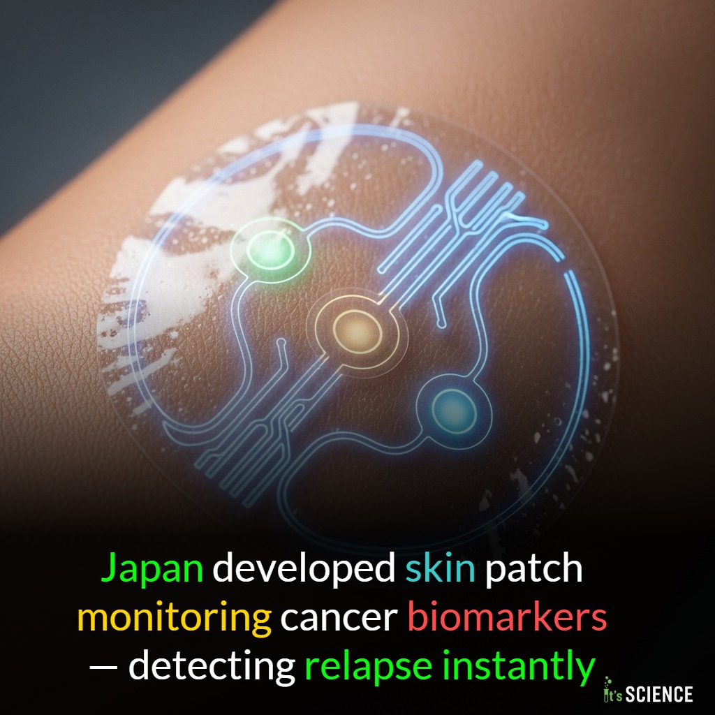 It's - Japan developed skin patch monitoring cancer biomarkers ...