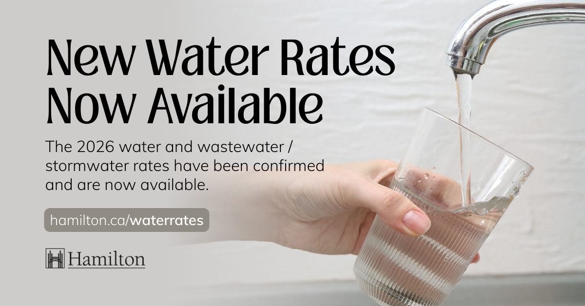 Hamilton - The 2026 water and wastewater/stormwater rates are confirmed ...