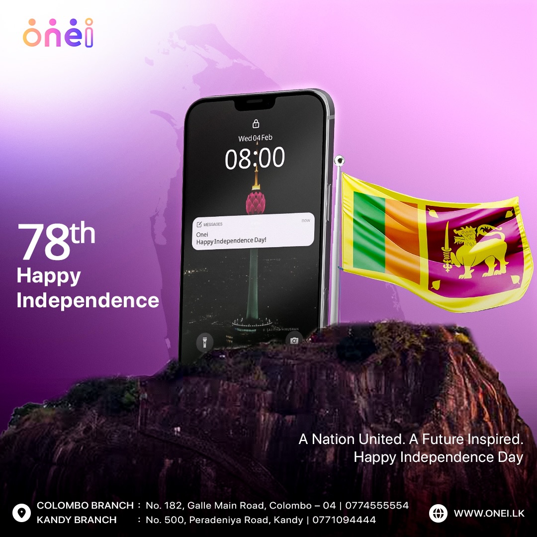 ONEi - Celebrating 78 years of freedom, unity, and progress 🇱🇰 Proud to ...