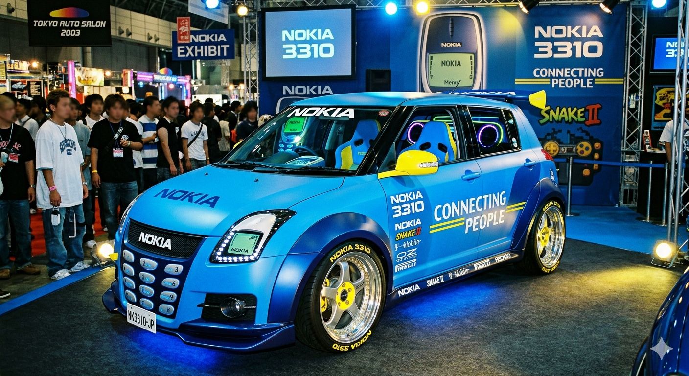 Nokia 3310 inspired car design features