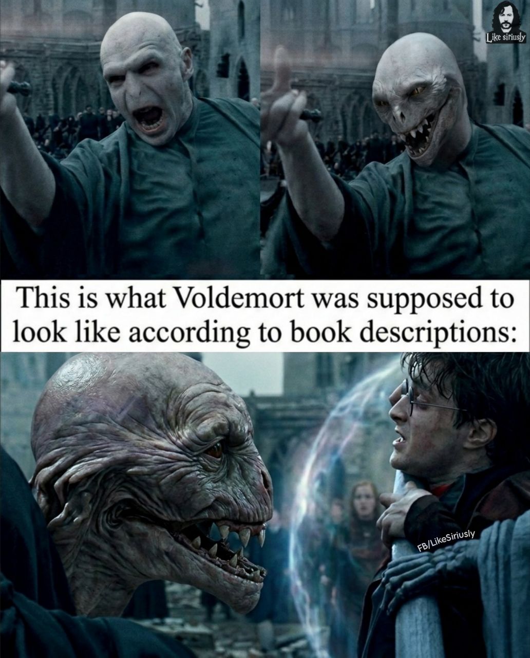Like - Book Voldemort was pure nightmare fuel 🔥 Imagine the trauma if ...