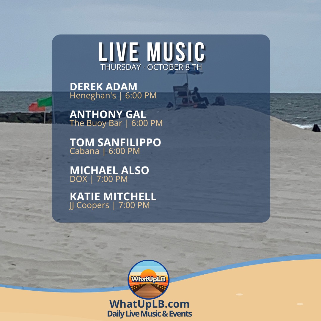 Live music events in Long Beach NY on Thursday night 