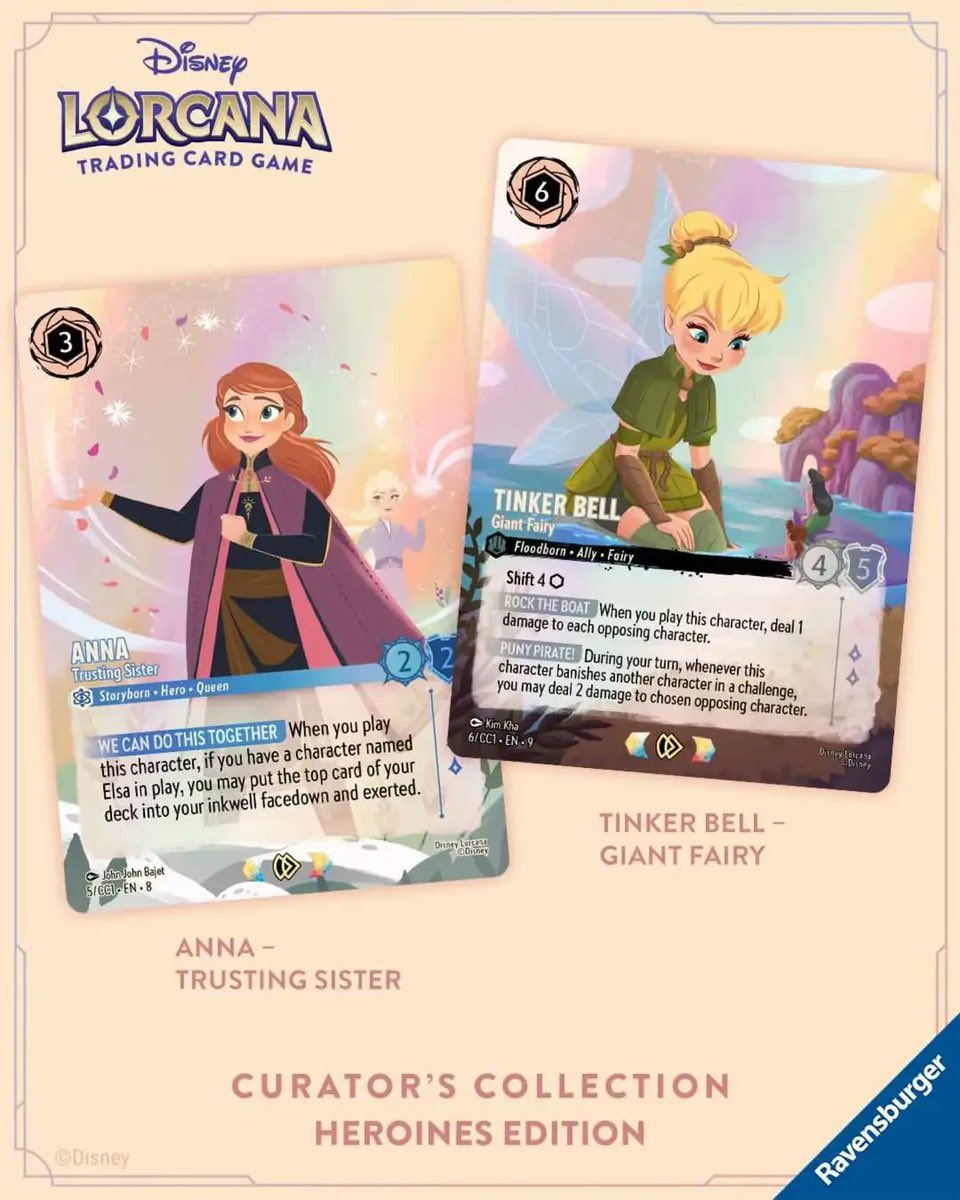 Disney Lorcana Curator's Collection Heroines Release Locations and