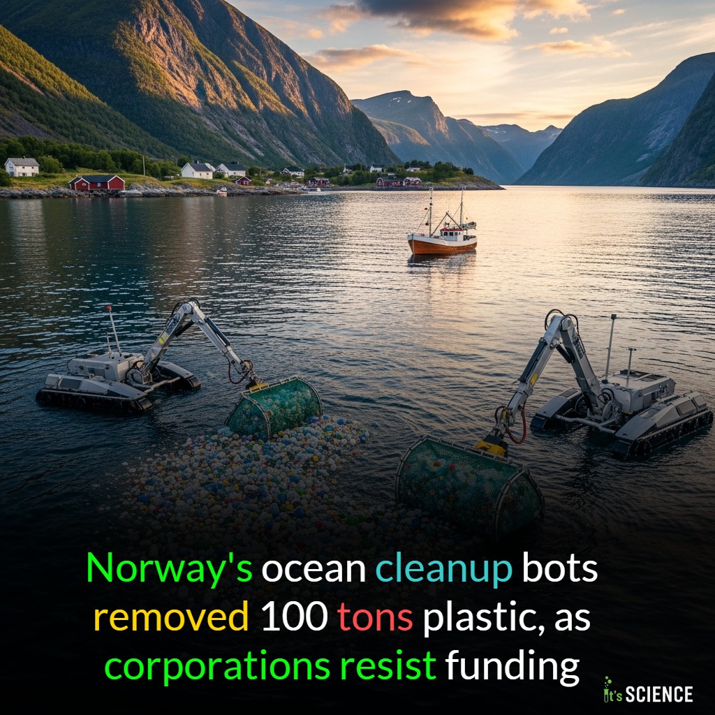 It's - Norway's ocean cleanup bots removed 100 tons plastic, as ...