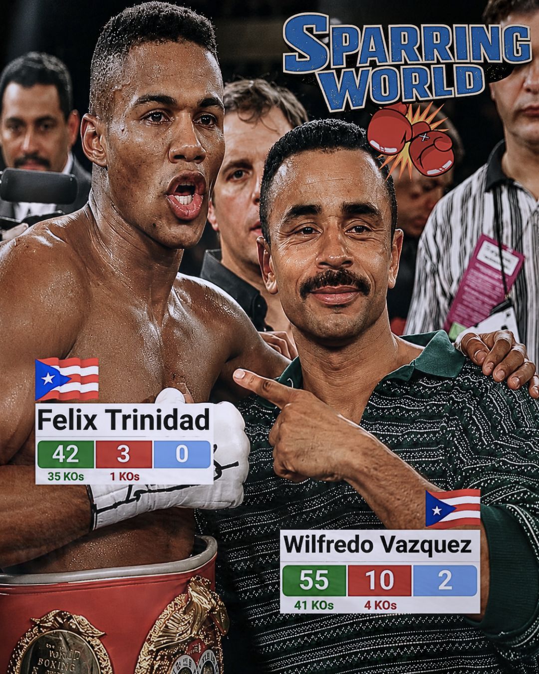 Félix “Tito” Trinidad — a three-weight world champion across