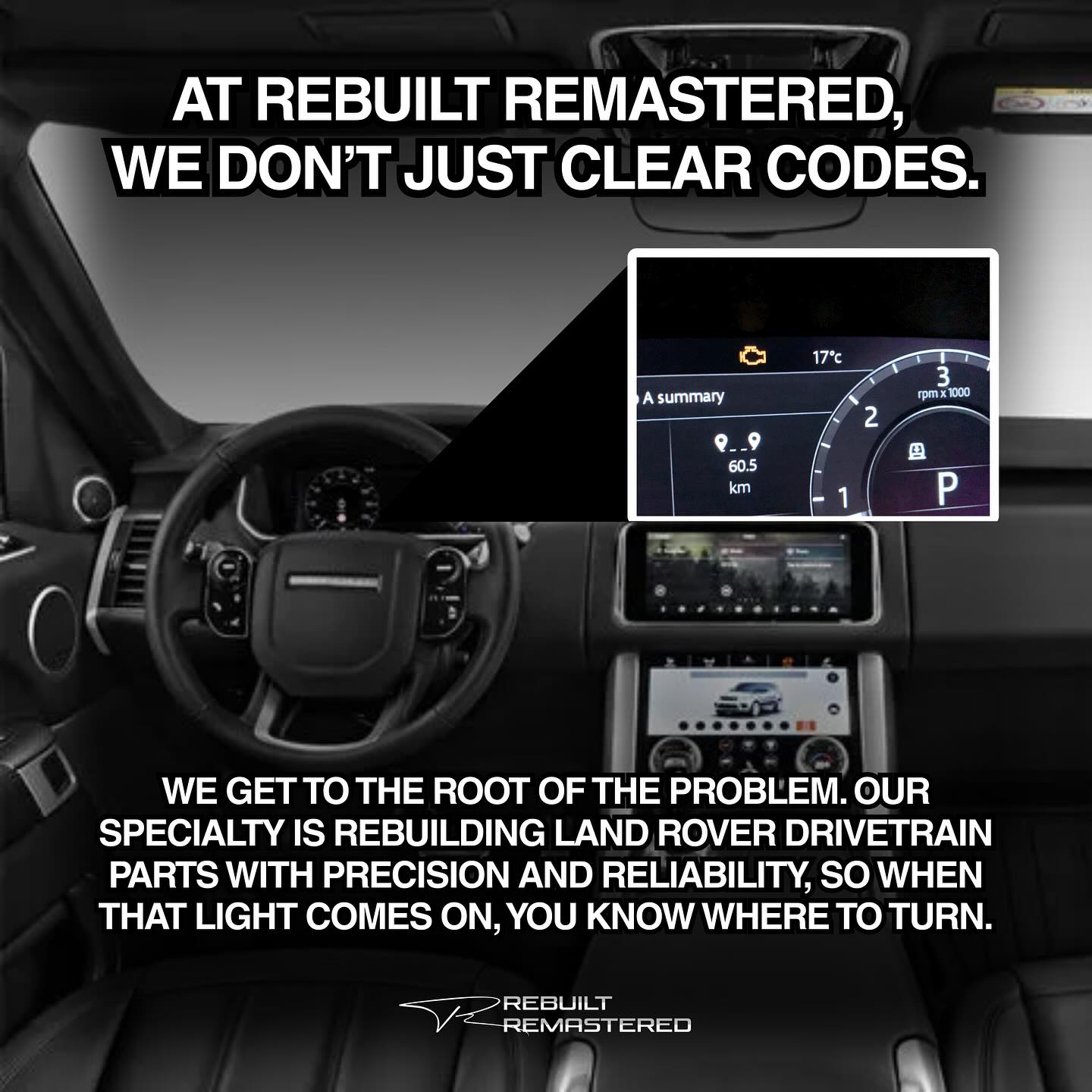 Rebuilt - Check engine light on? Don’t panic. At Rebuilt Remastered, we ...